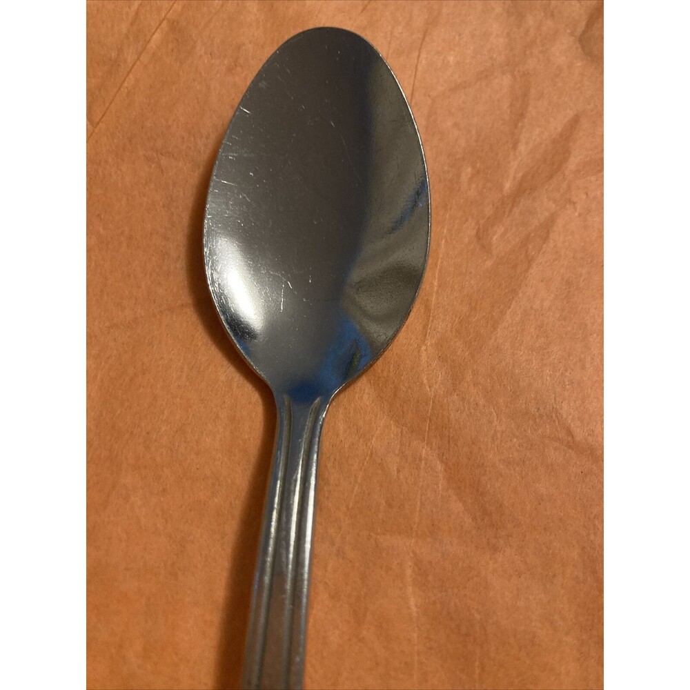 Wallace Silver DELUXE DOMINION Stainless Flatware 3 Teaspoons 6” China Lot Of 3 - Picture 3 of 5